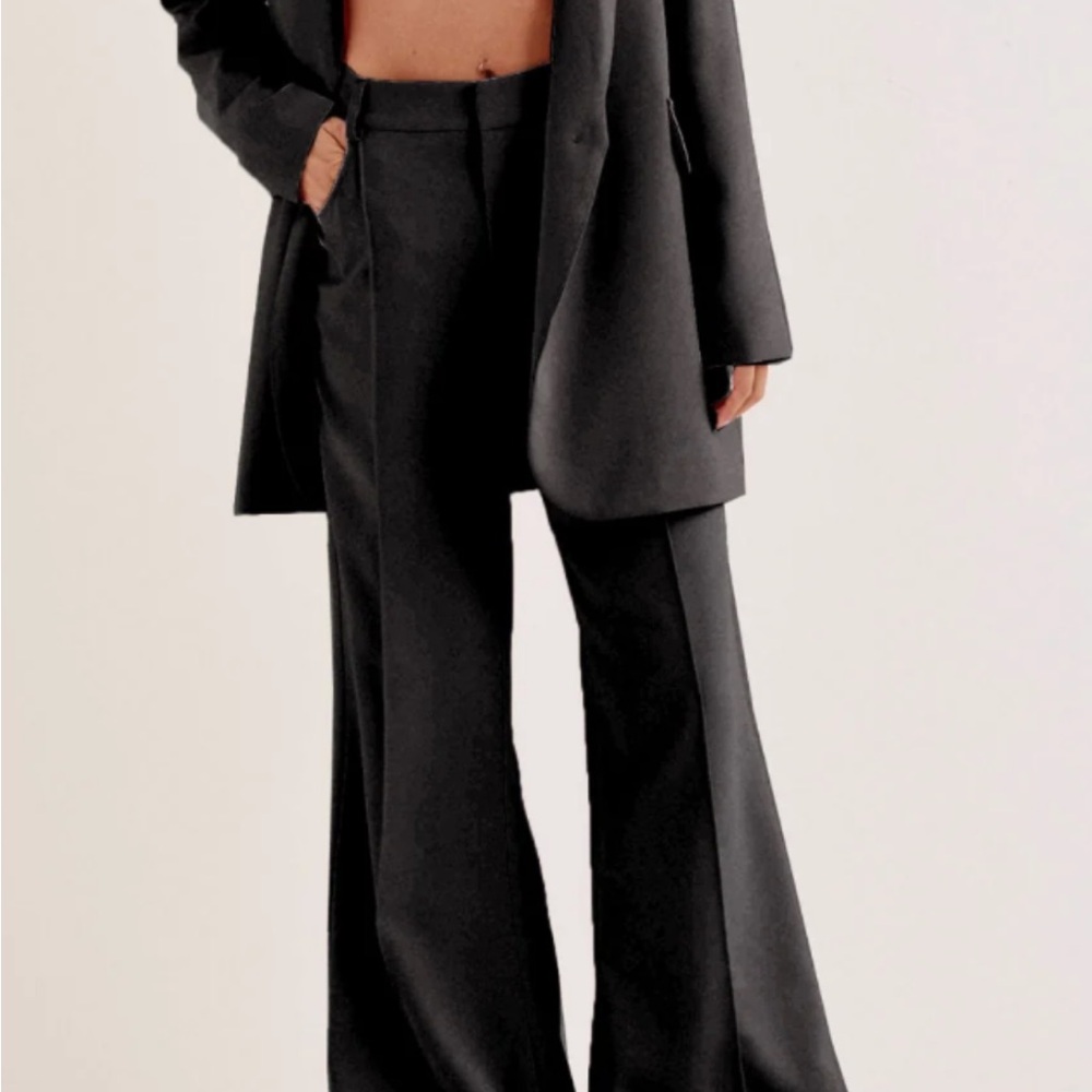 For Love And Lemons Black Shannon Wide Leg Pants